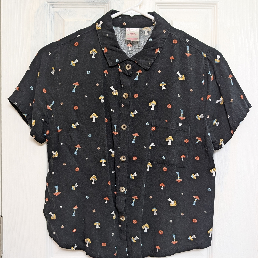 Men's Black Patterned Shirt